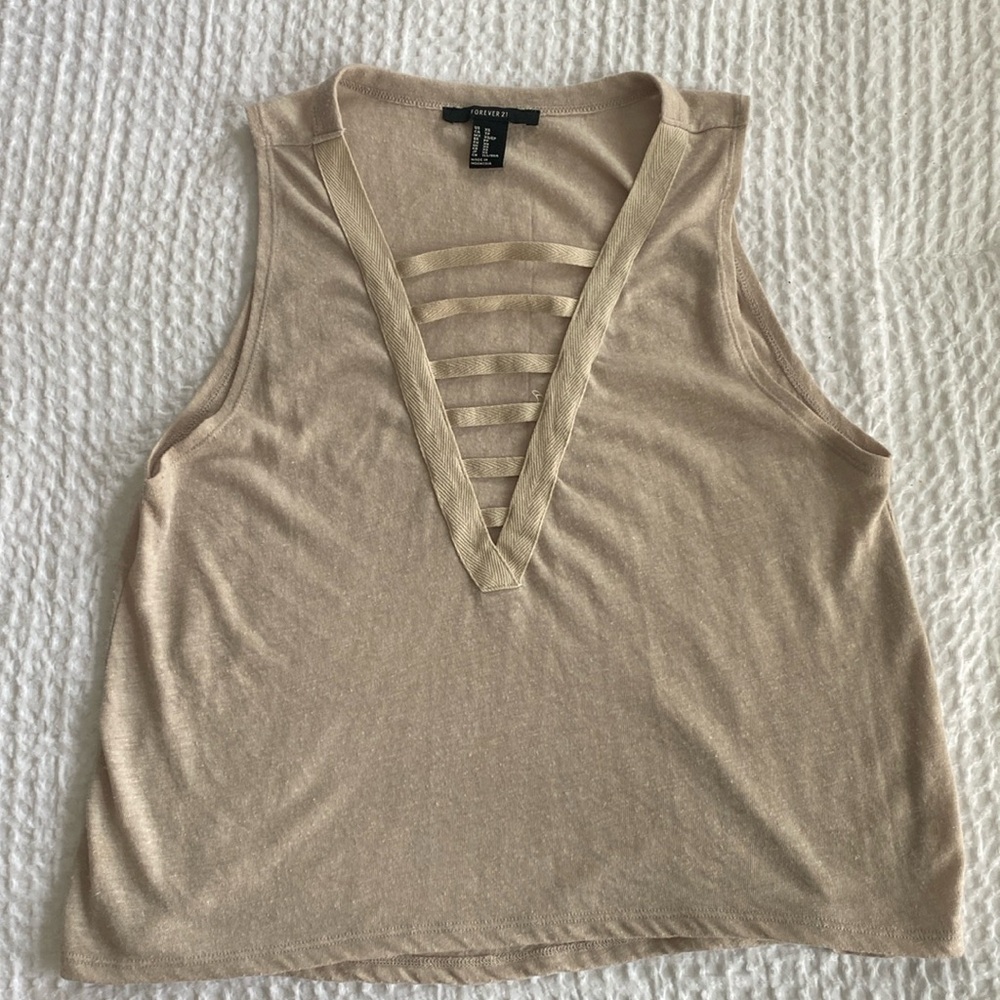 Forever 21 Tan Tank Top